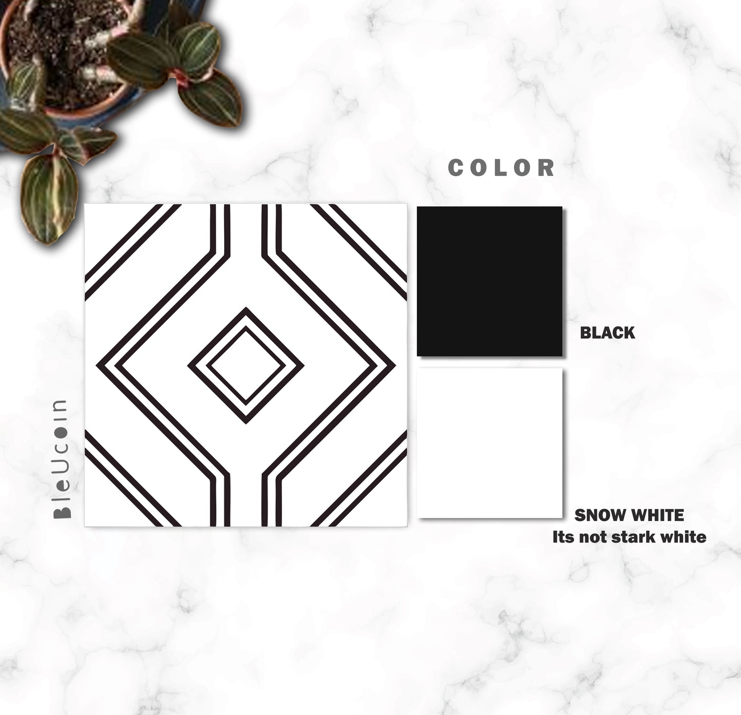 Belison Premium Peel and Stick Floor Tile Stickers | Removable, Renter friendly with Anti-Slip finish in sturdy 520 microns