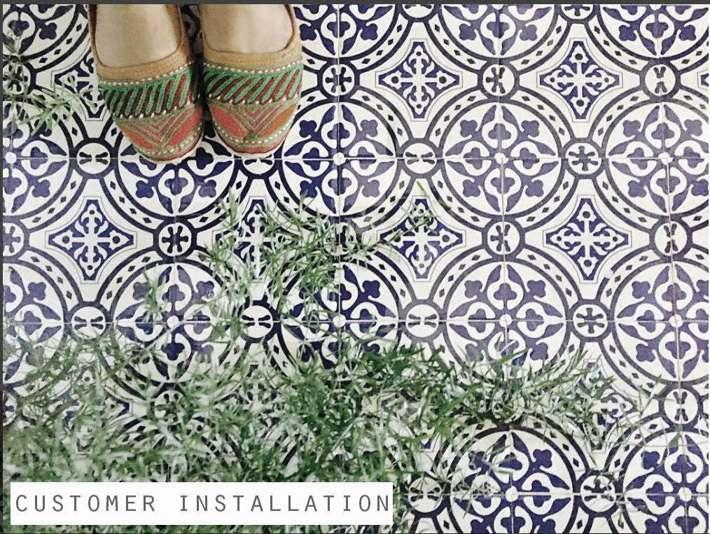 Loures Blue Peel & Stick Tile