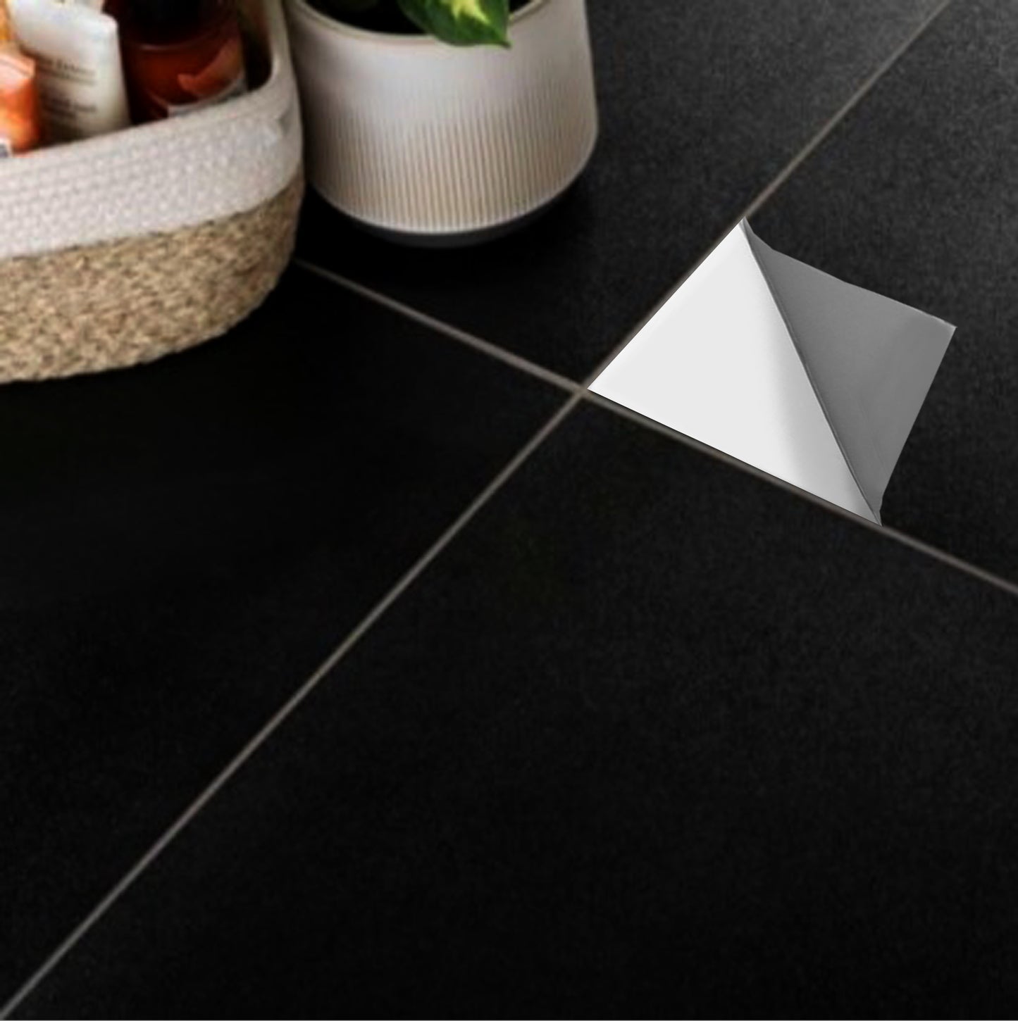 50% DISCOUNT - Black Solid 8" x 8" - 38 pcs