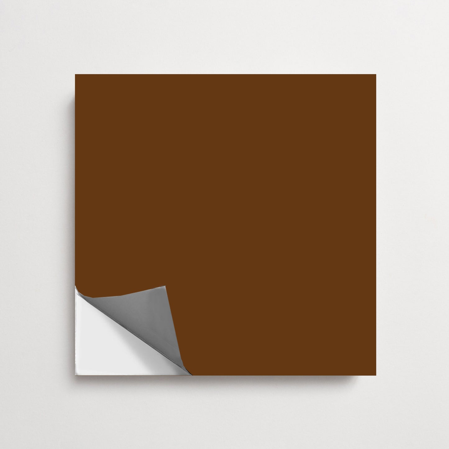 Pecan & off- White Checker Peel & Stick Anti-Slip Flooring