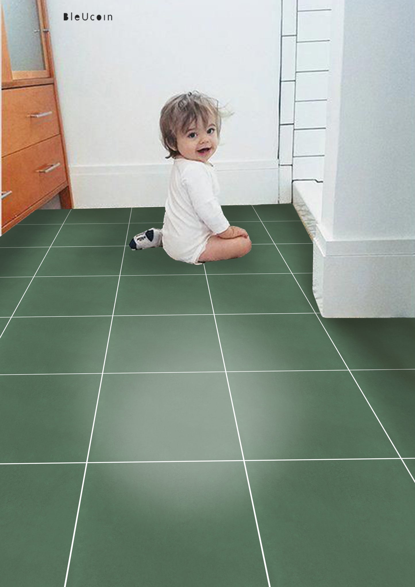 Cottage Green Peel & Stick Tile Decal