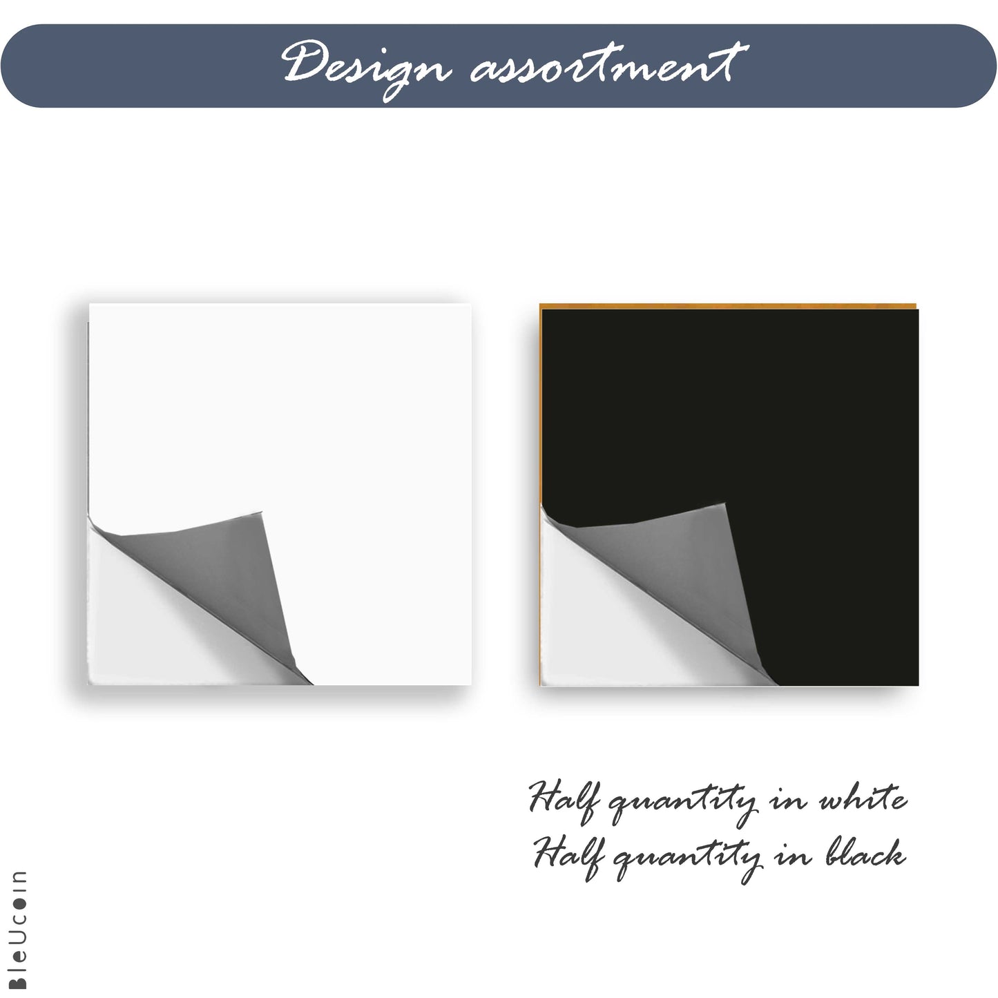 Black & White Checker Peel & Stick Tile