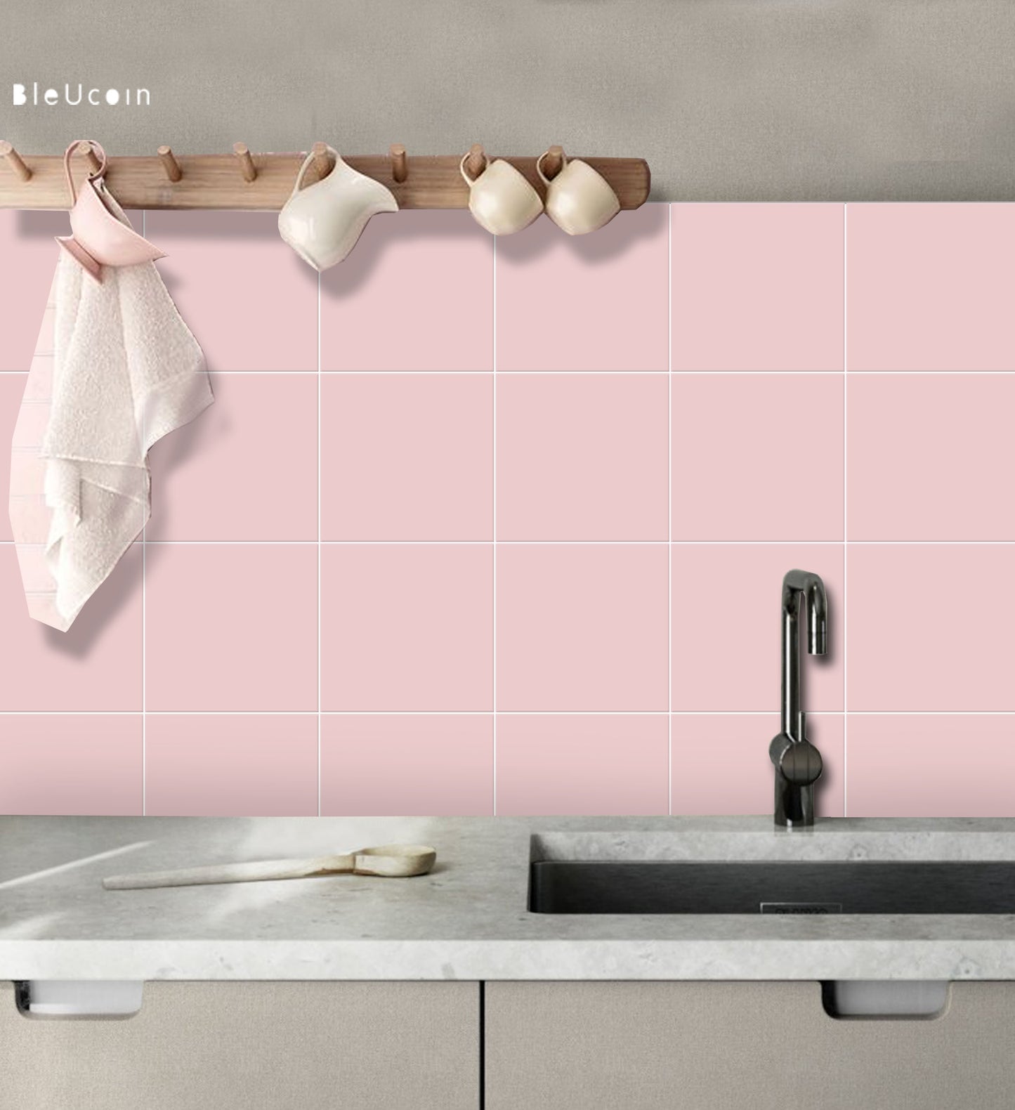 French Rose Peel & Stick Tile Decal