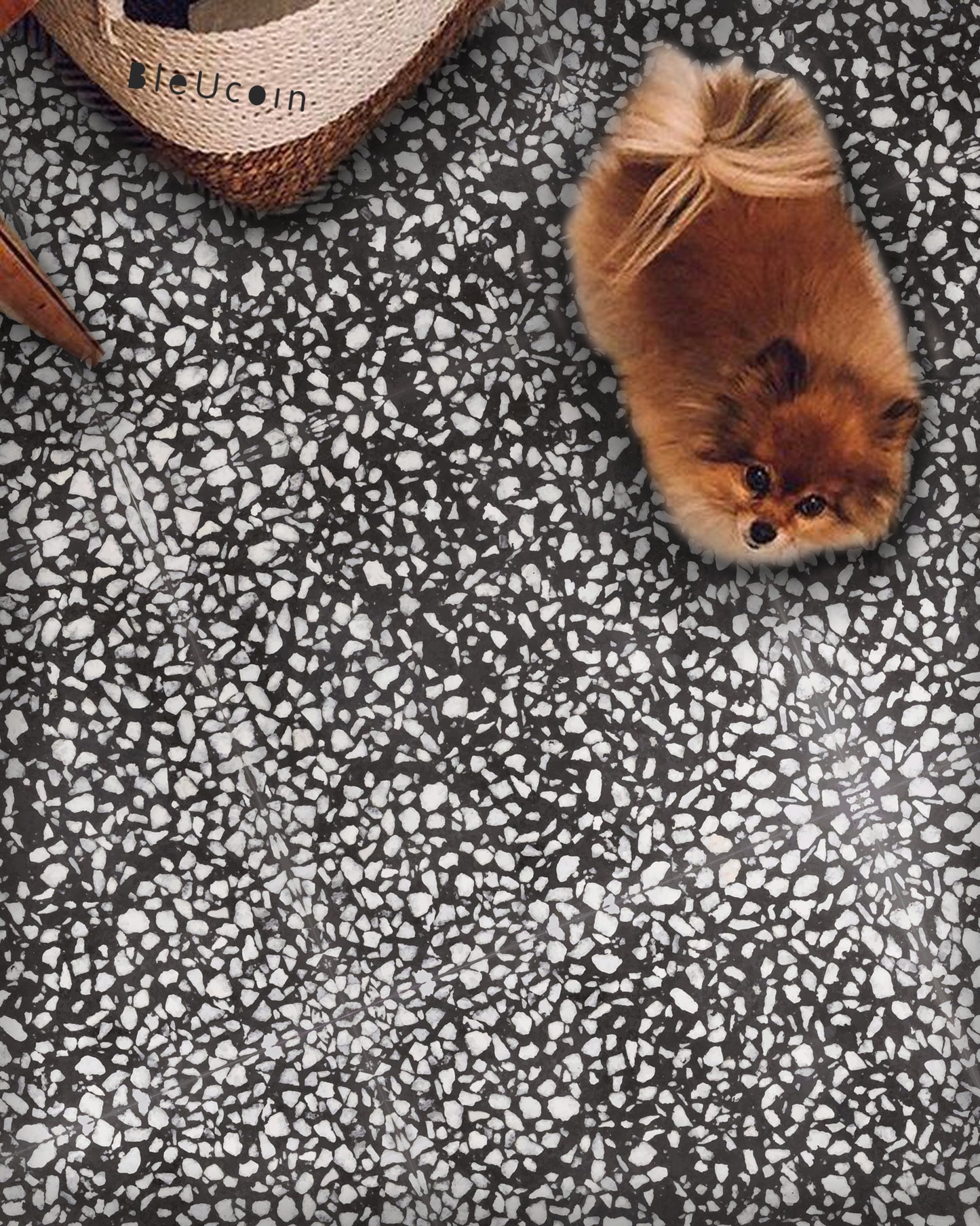 Terrazzo Black Peel & Stick Tile
