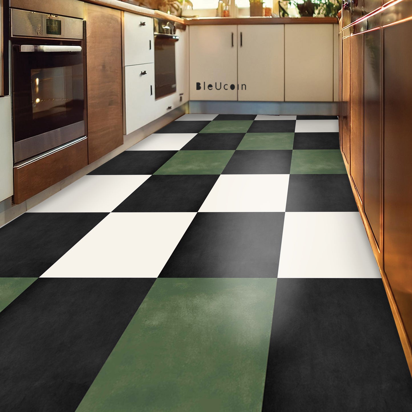 Marshall Basil Checker Peel & Stick Tile