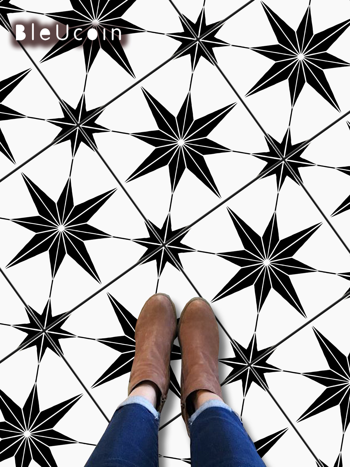 Positano Black Peel & Stick Tile