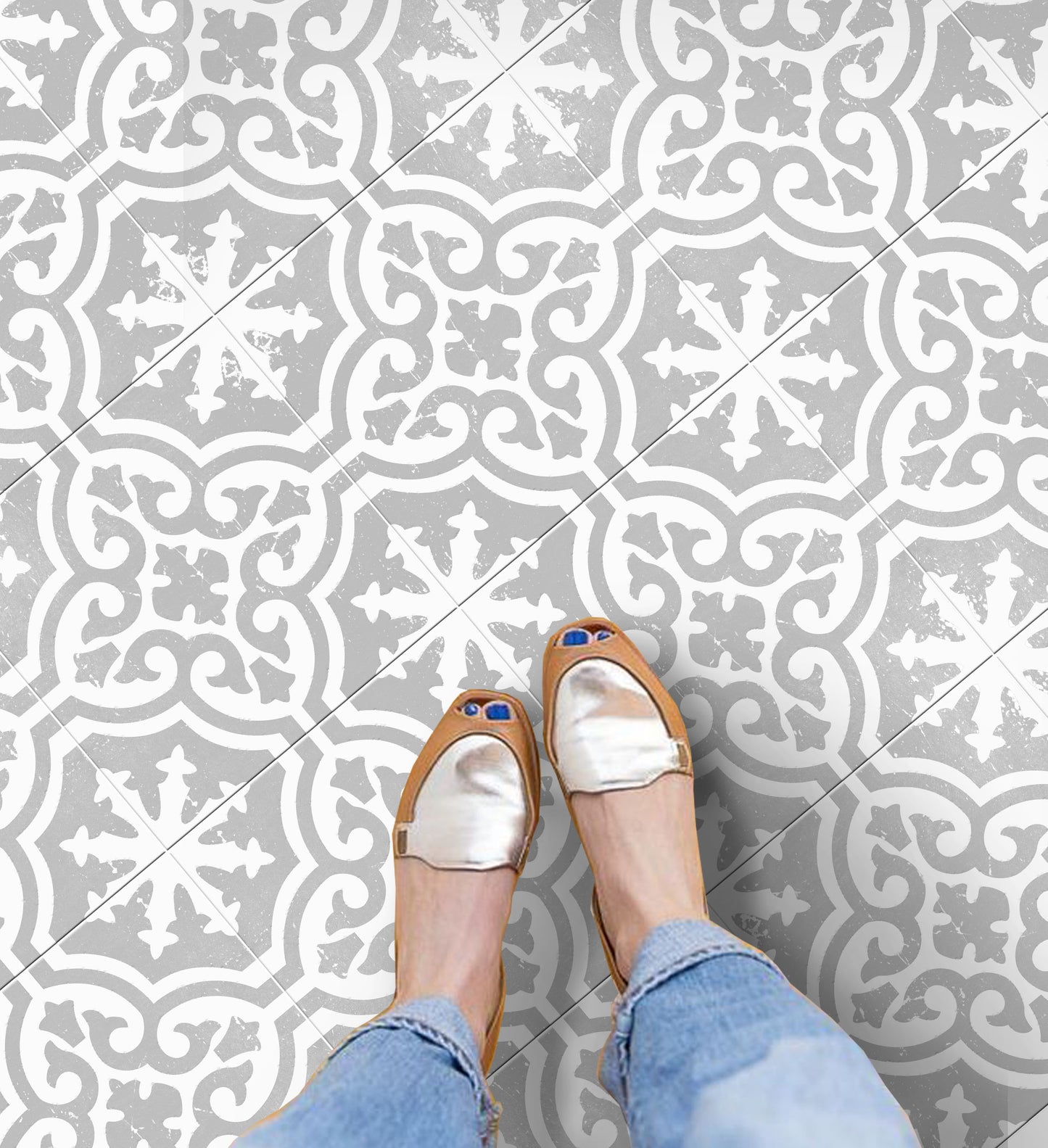 Fossil Grey Peel & Stick Tile