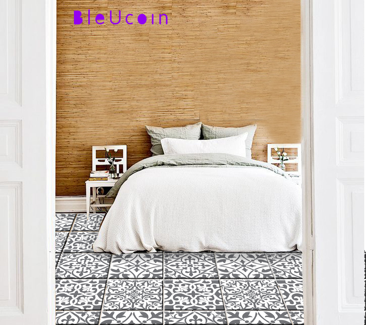 Grey Mix Peel & Stick Tile Decal