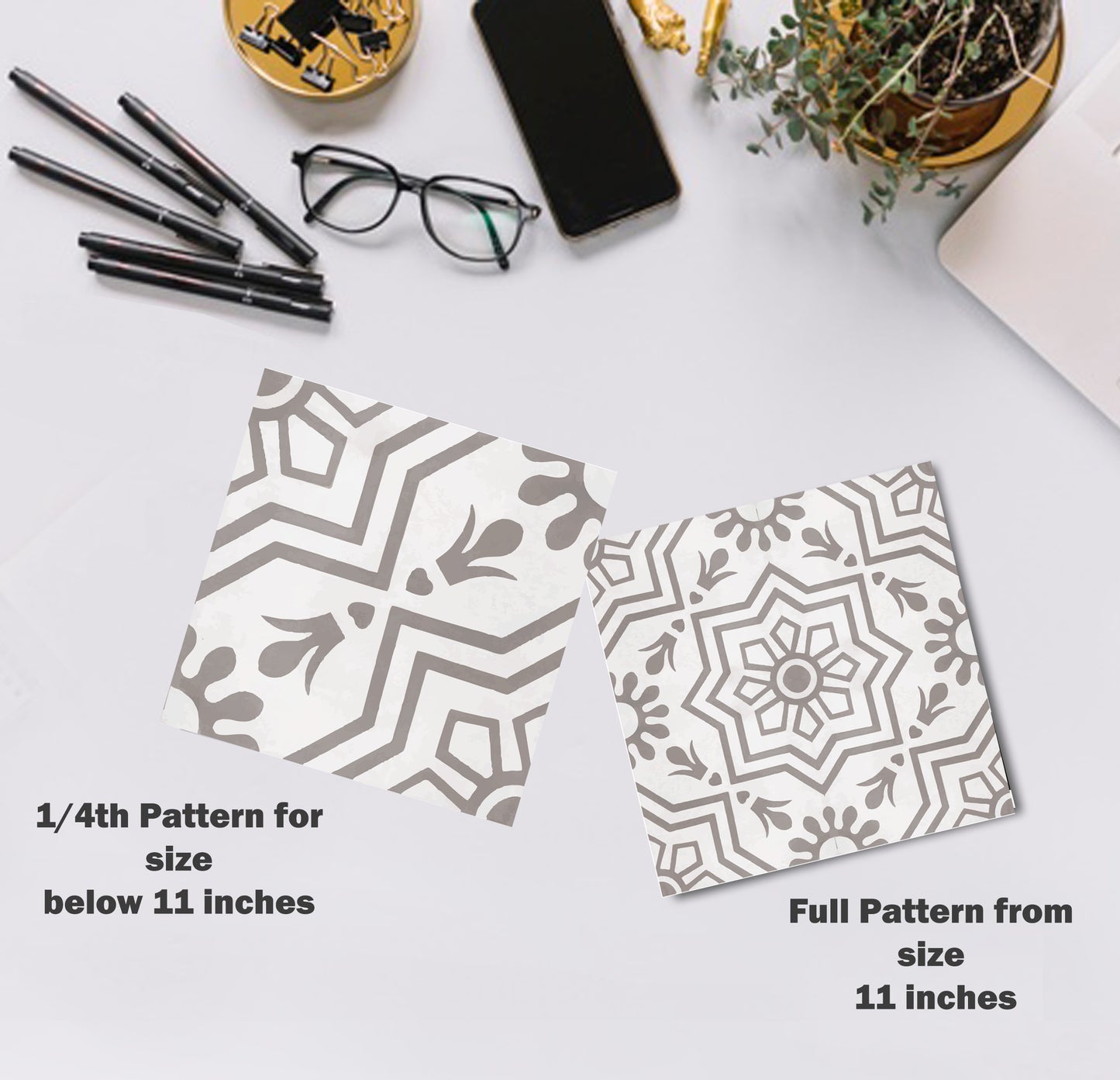 Antalya Light Premium Peel and Stick Floor Tile Stickers | Removable, Renter friendly with Anti-Slip finish in sturdy 520 microns