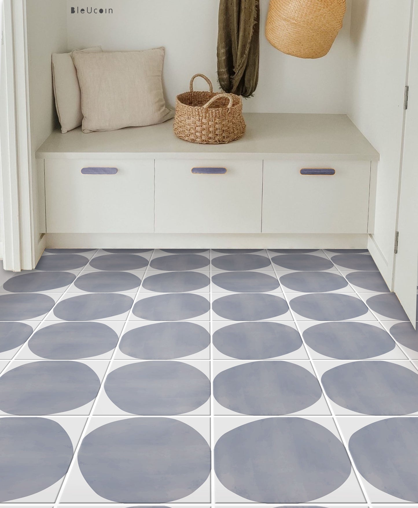 Ravelloe Twilight Premium Peel and Stick Floor Tile Stickers | Removable, Renter friendly with Anti-Slip finish in sturdy 520 microns