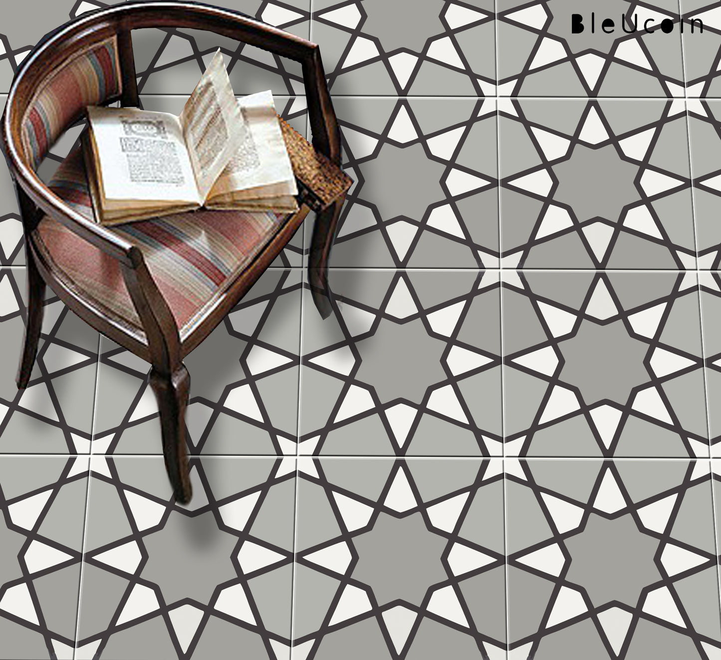 California Premium Peel and Stick Floor Tile Stickers | Removable, Renter friendly with Anti-Slip finish in sturdy 520 microns