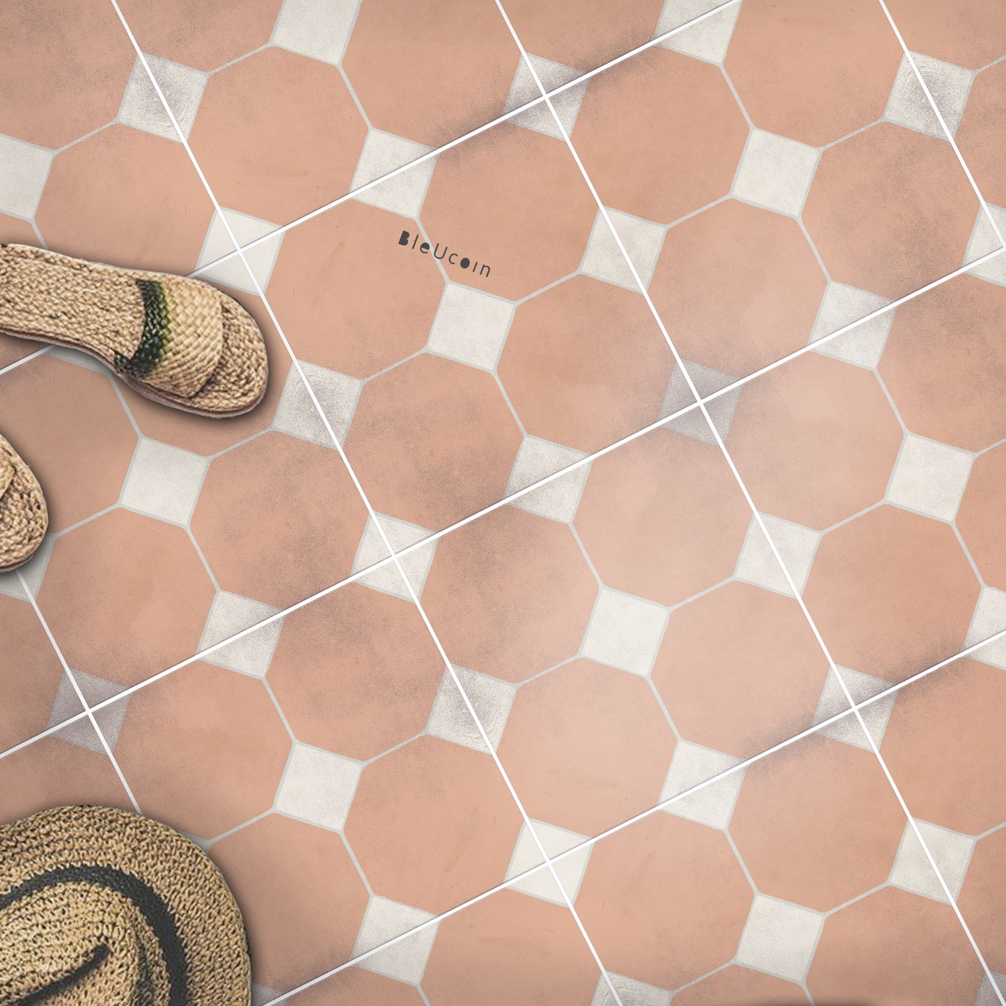 Warsaw Vintage Premium Peel and Stick Floor Tile Stickers | Removable, Renter friendly with Anti-Slip finish in sturdy 520 microns
