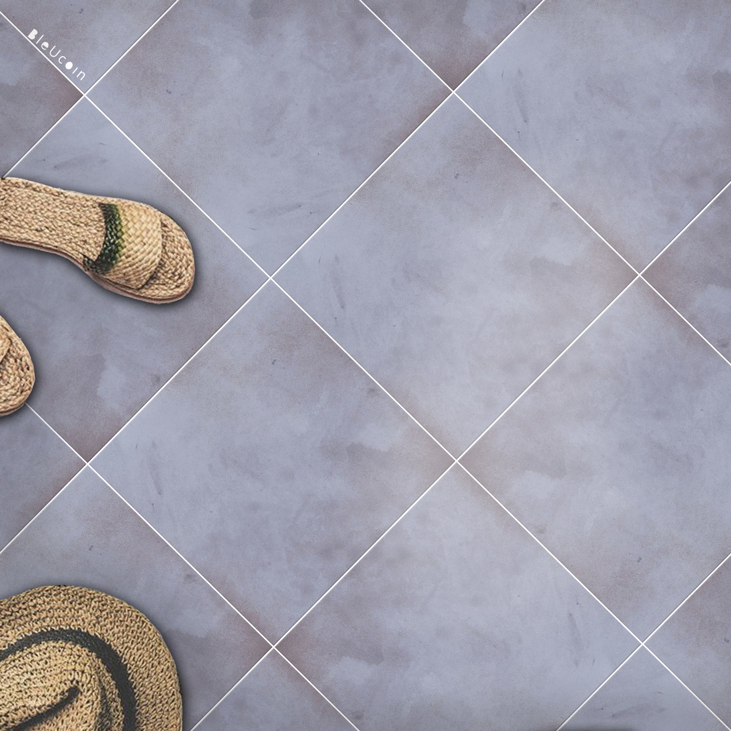 Vintage Mauve Premium Peel and Stick Floor Tile Stickers | Removable, Renter friendly with Anti-Slip finish in sturdy 520 microns