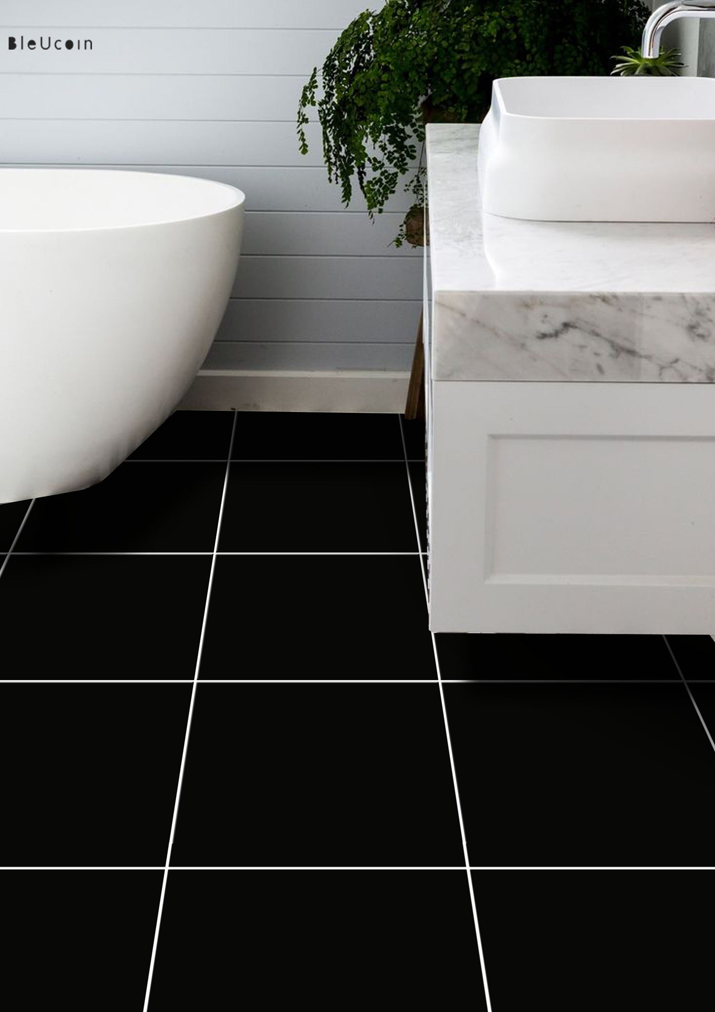 50% DISCOUNT - Black Solid 8" x 8" - 38 pcs