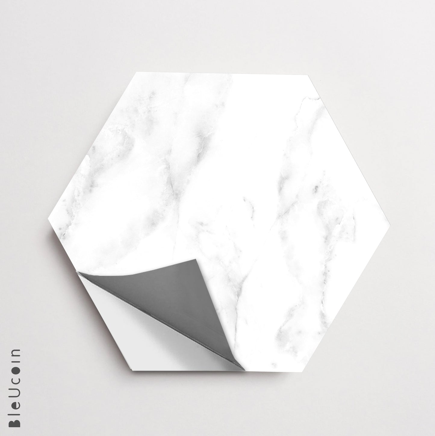 Hexagon Marble Peel & Stick Tile Decal