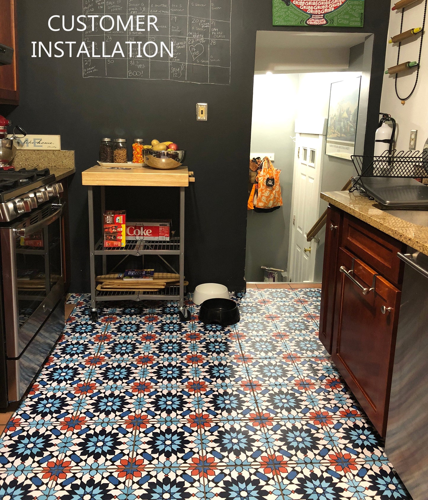Tanjore Premium Peel and Stick Floor Tile Stickers | Removable, Renter friendly with Anti-Slip finish in sturdy 520 microns