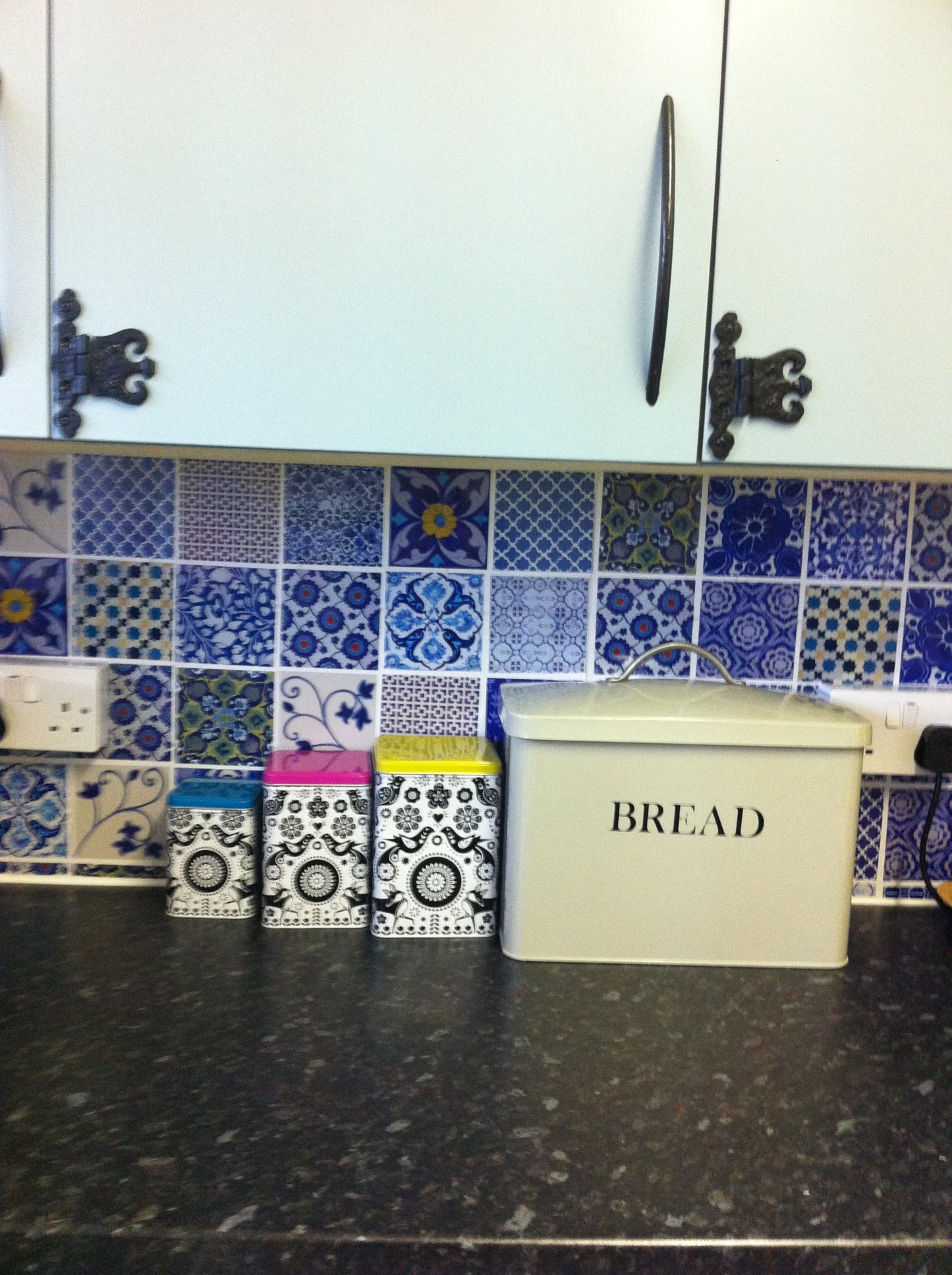 Blue Pottery Peel & Stick Tile