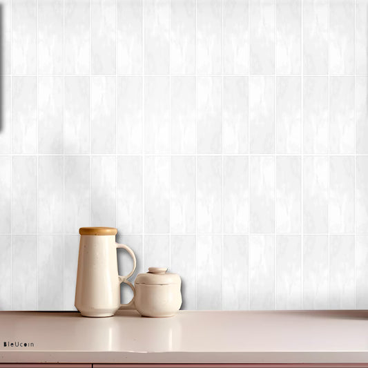 Weathered White Subway Peel & Stick Tile