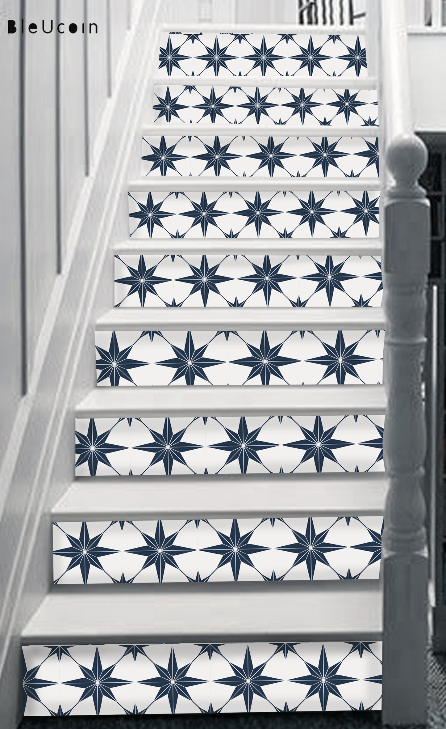 Positano Navy Peel & Stick Anti-Slip Flooring