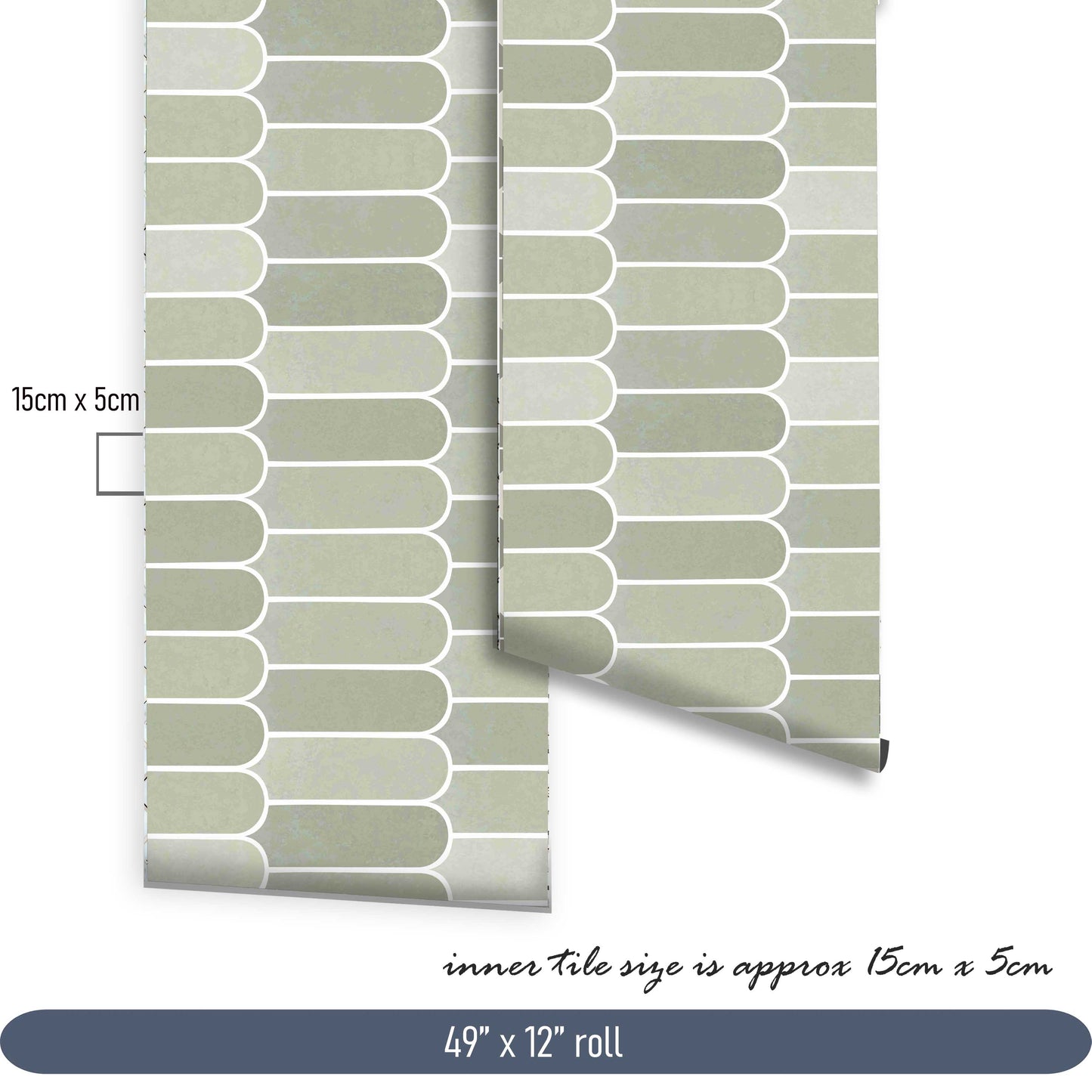 Scala Verde Subway Peel & Stick Tile