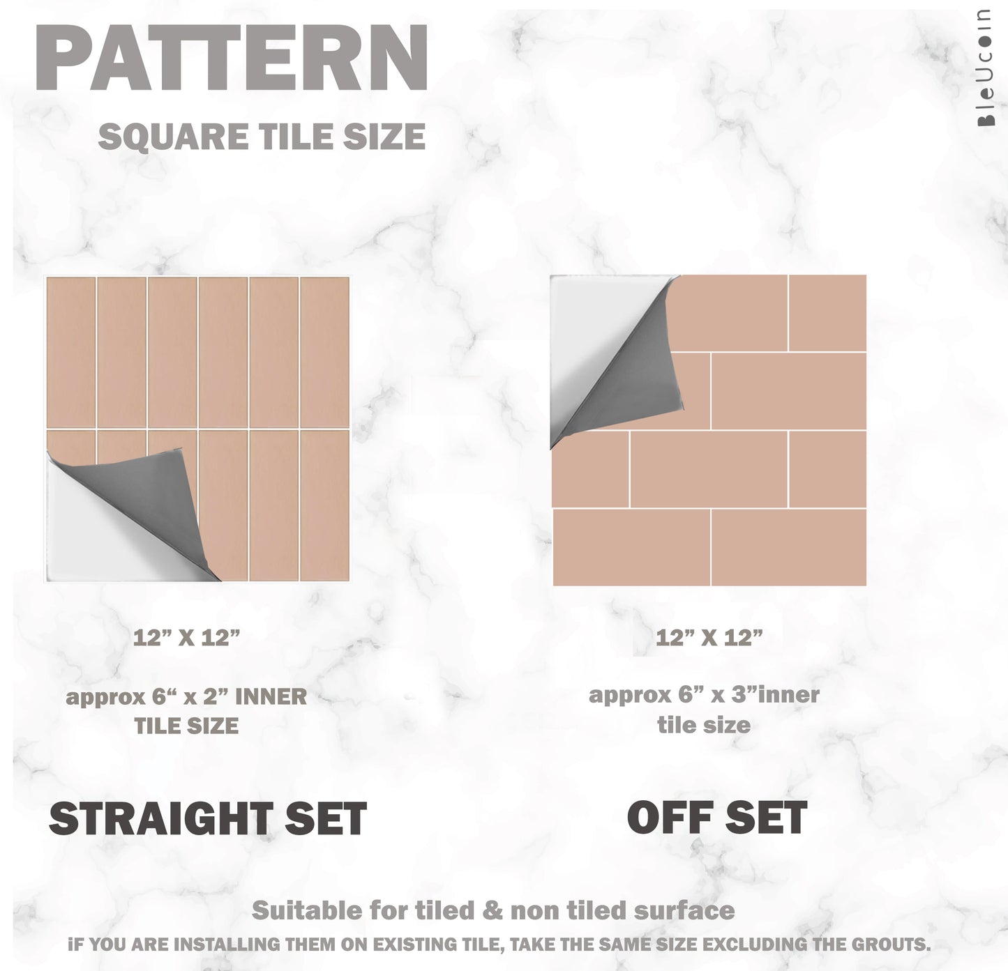Blush Subway Peel & Stick Tile
