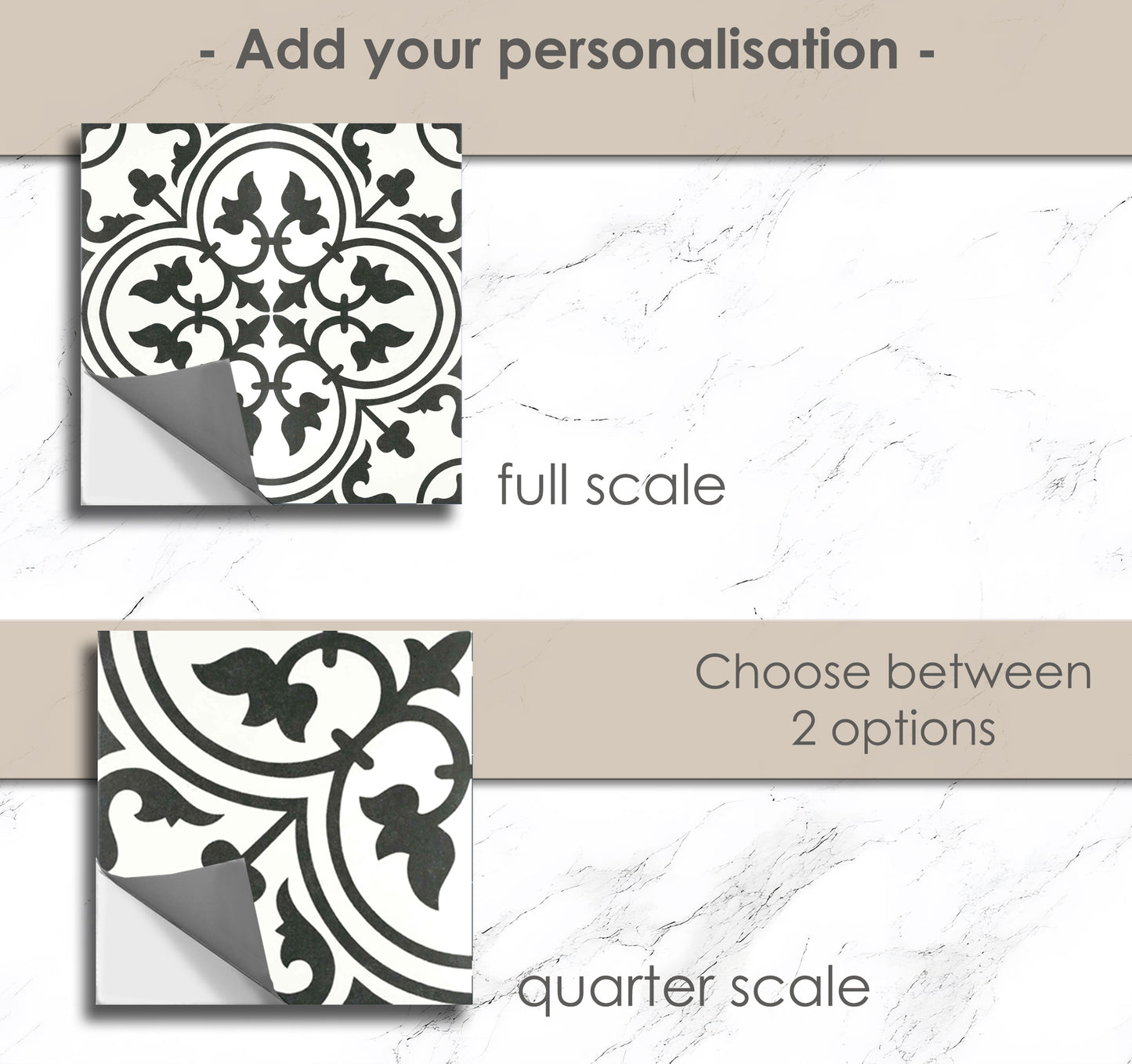 Paula Premium Peel and Stick Floor Tile Stickers | Removable, Renter friendly with Anti-Slip finish in sturdy 520 microns