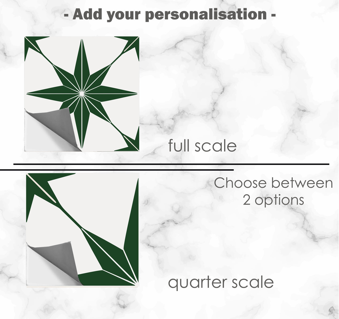 Positano Jungle Premium Peel and Stick Floor Tile Stickers | Removable, Renter friendly with Anti-Slip finish in sturdy 520 microns