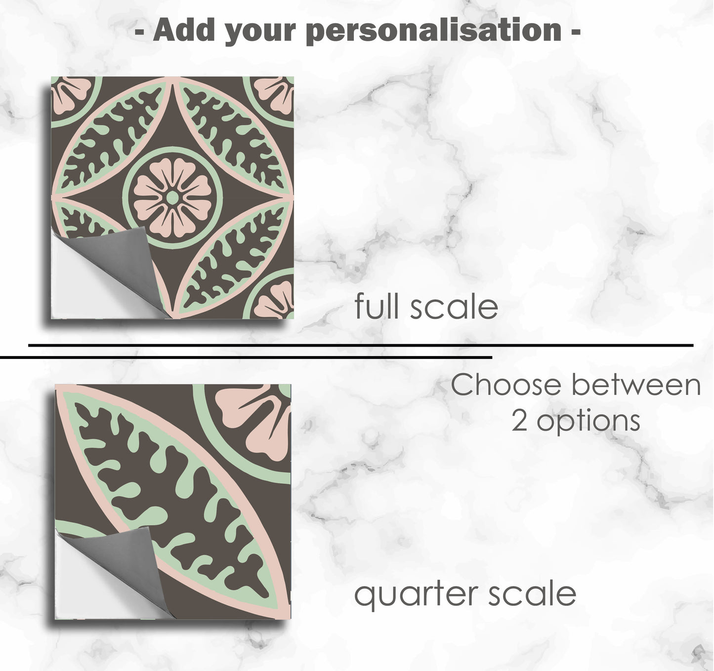Montreal Premium Peel and Stick Floor Tile Stickers | Removable, Renter friendly with Anti-Slip finish in sturdy 520 microns