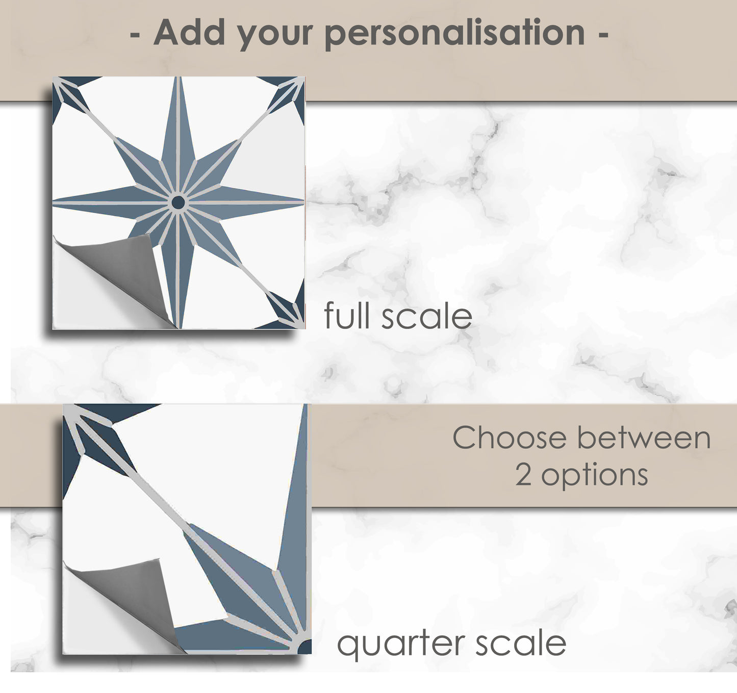 Positano York Premium Peel and Stick Floor Tile Stickers | Removable, Renter friendly with Anti-Slip finish in sturdy 520 microns