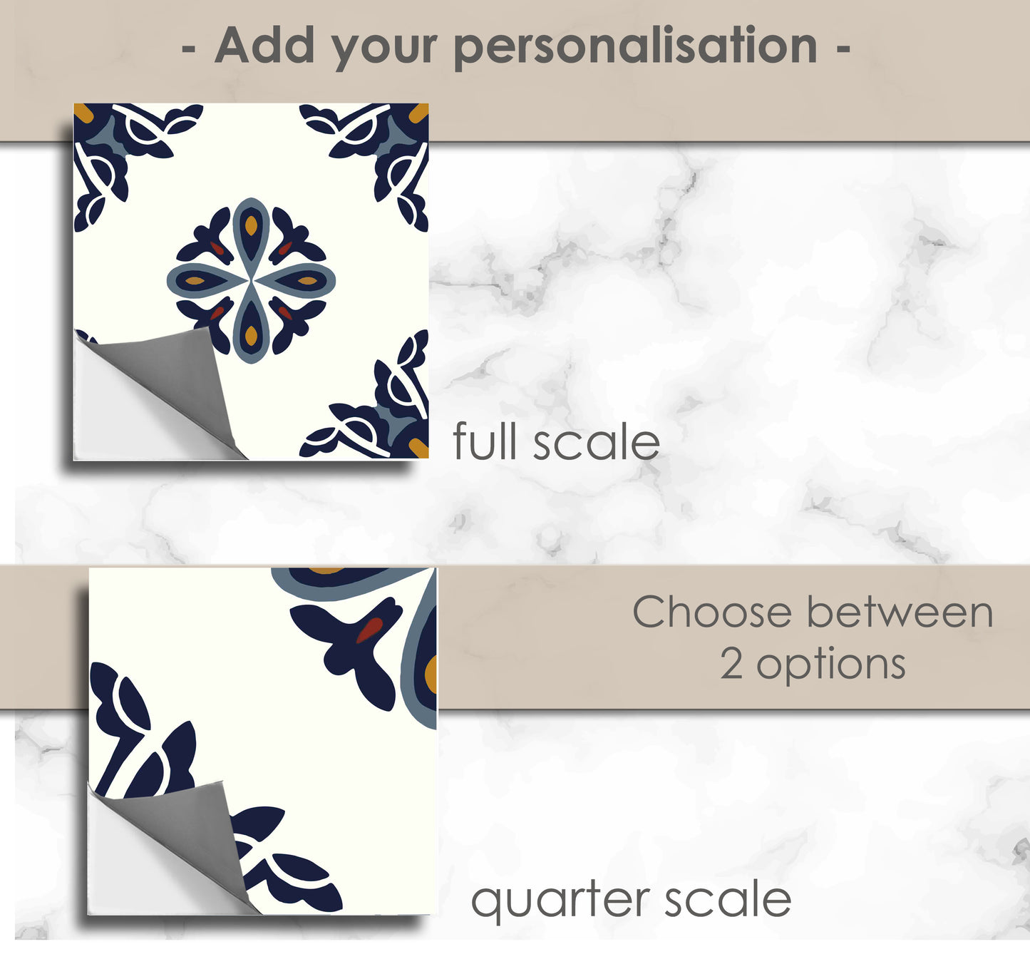 Ratnagiri Premium Peel and Stick Floor Tile Stickers | Removable, Renter friendly with Anti-Slip finish in sturdy 520 microns