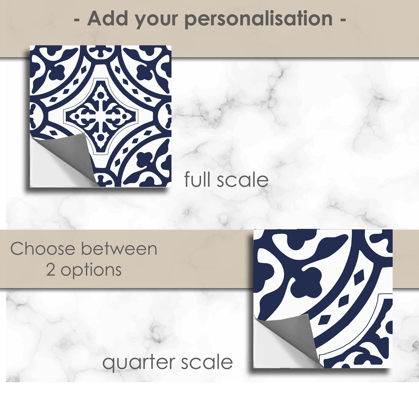 Loures Blue Peel & Stick Tile