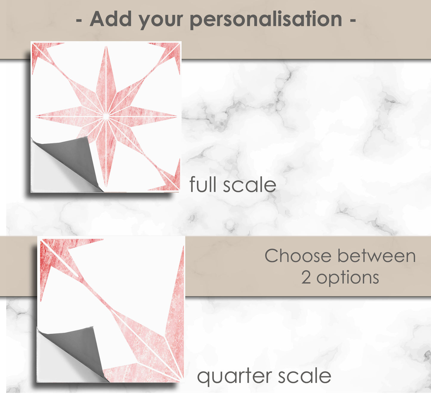 Positano Brink Premium Peel and Stick Floor Tile Stickers | Removable, Renter friendly with Anti-Slip finish in sturdy 520 microns