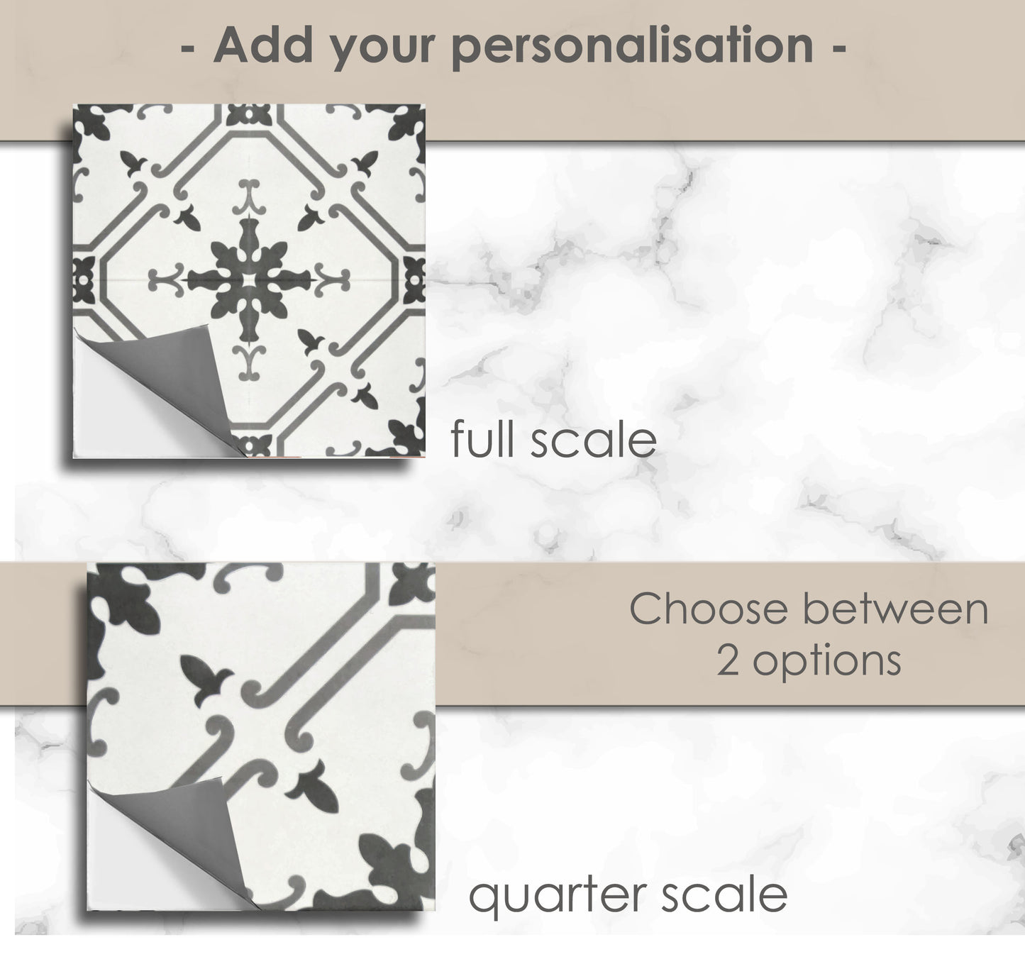 Prescott Grey Peel & Stick Tile