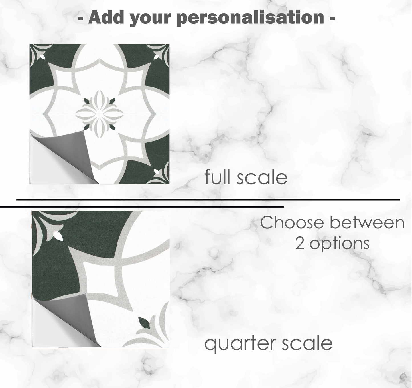 Lucerne Premium Peel and Stick Floor Tile Stickers | Removable, Renter friendly with Anti-Slip finish in sturdy 520 microns