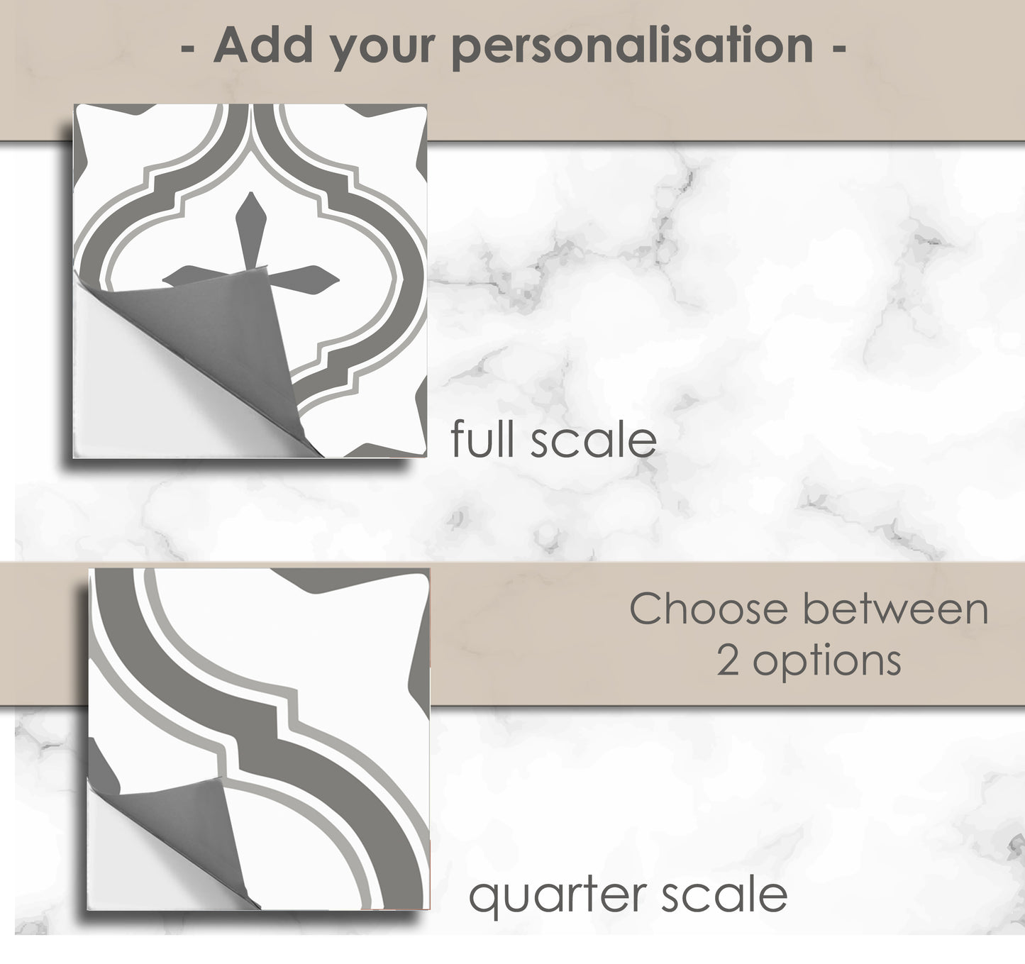 Scandinavian Light Premium Peel and Stick Floor Tile Stickers | Removable, Renter friendly with Anti-Slip finish in sturdy 520 microns