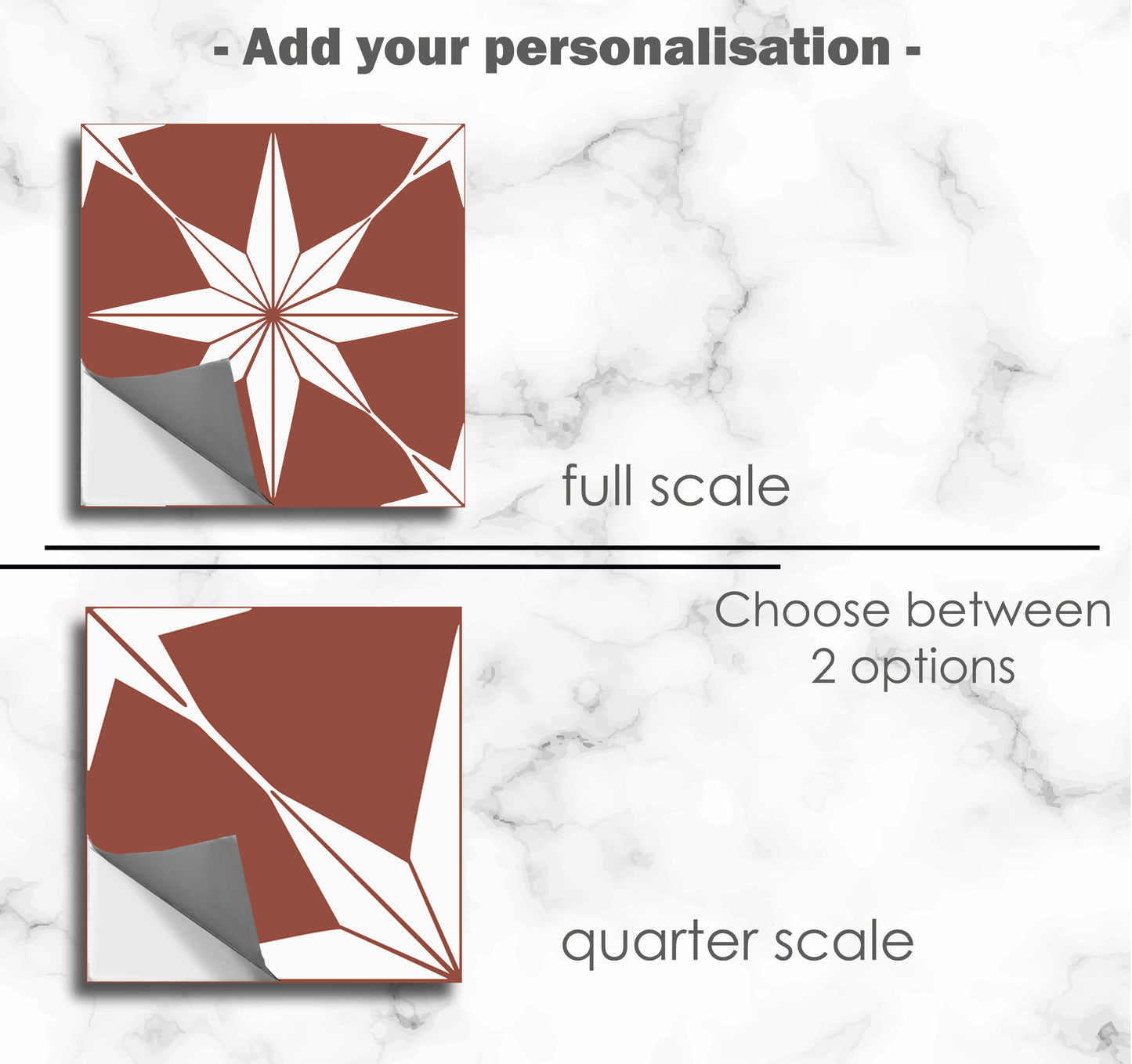 Positano Amber Premium Peel and Stick Floor Tile Stickers | Removable, Renter friendly with Anti-Slip finish in sturdy 520 microns