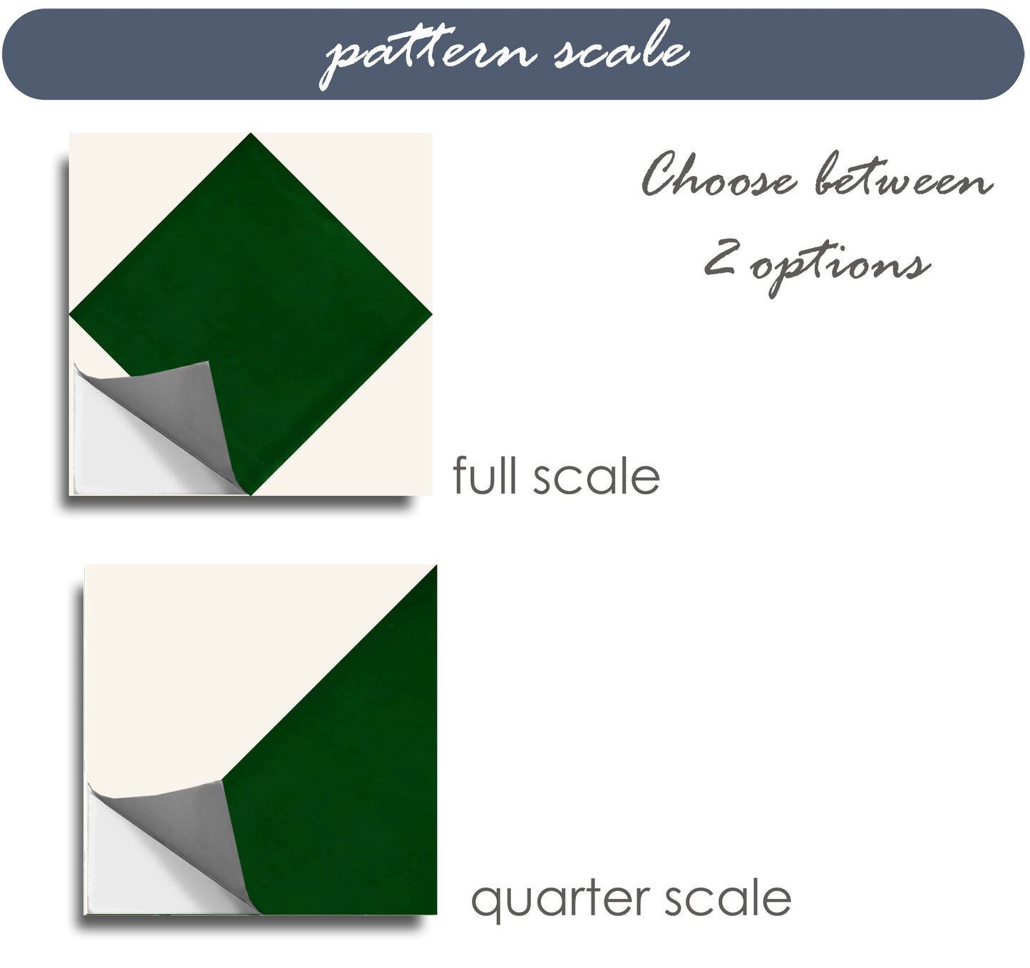 Diamond Moss Green & Off White Premium Peel and Stick Floor Tile Stickers | Removable, Renter friendly with Anti-Slip finish in sturdy 520 microns