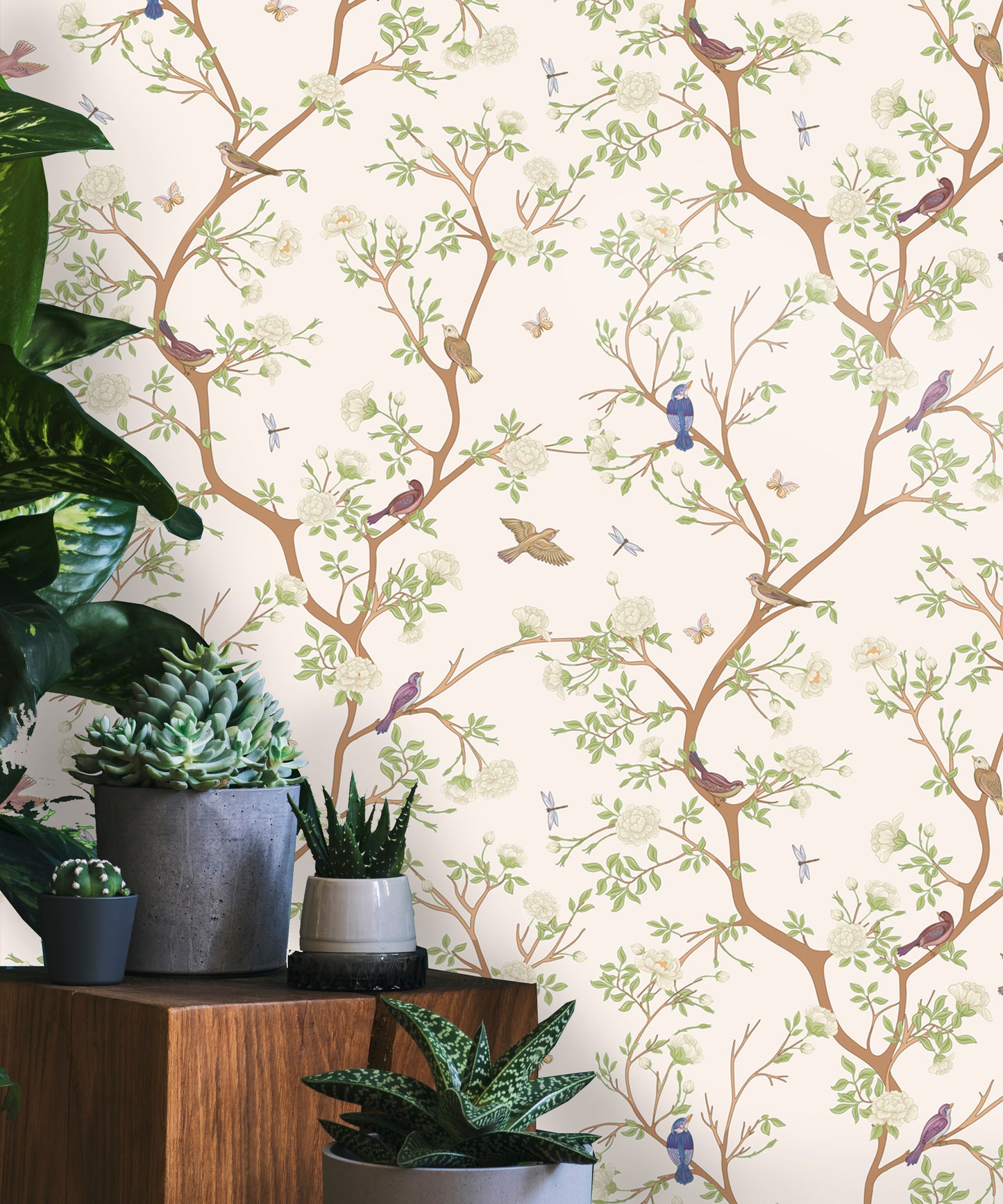 Chinoiserie Ivory Wallpaper