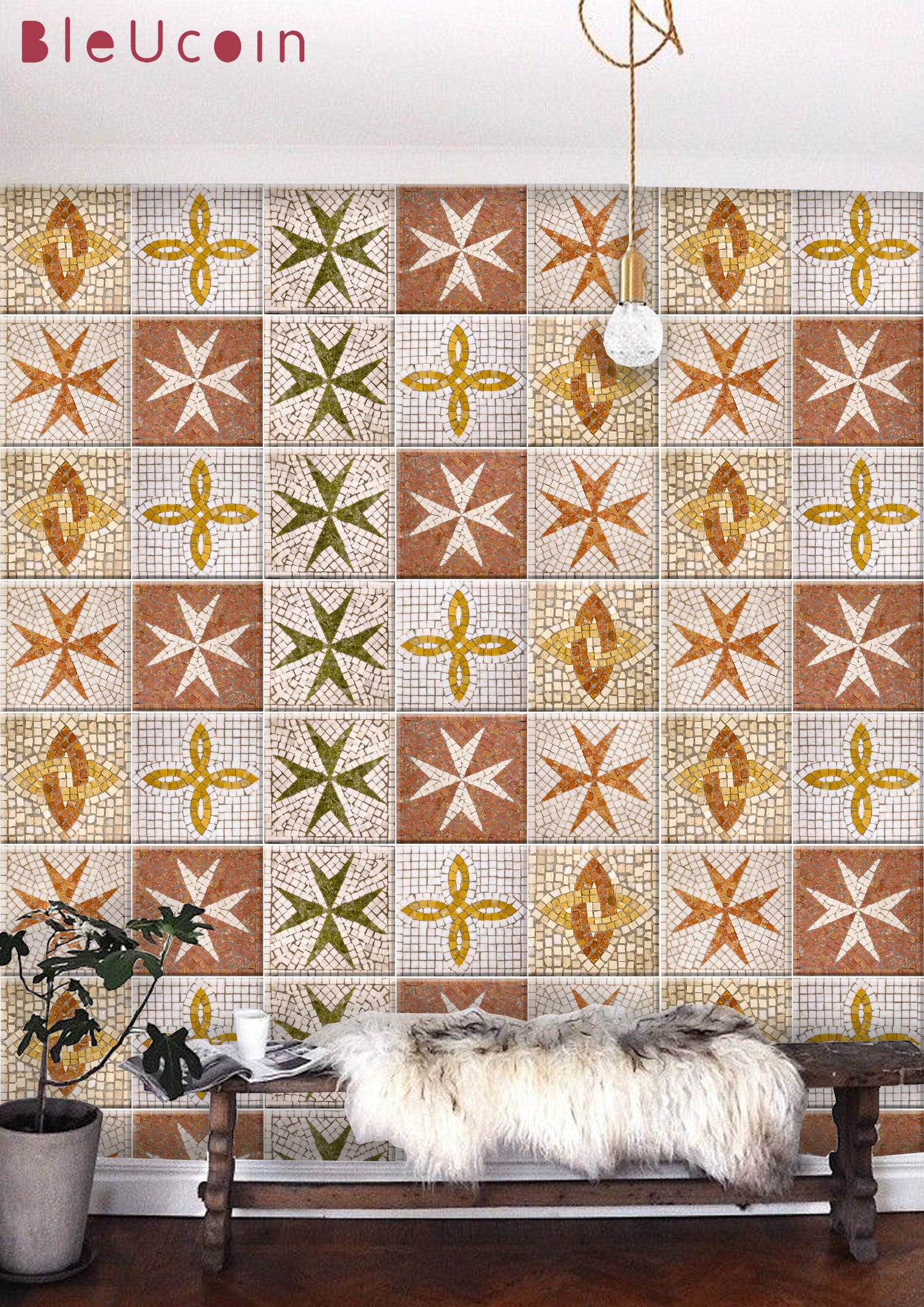 Earthy Tones Mosaic Peel & Stick Tile