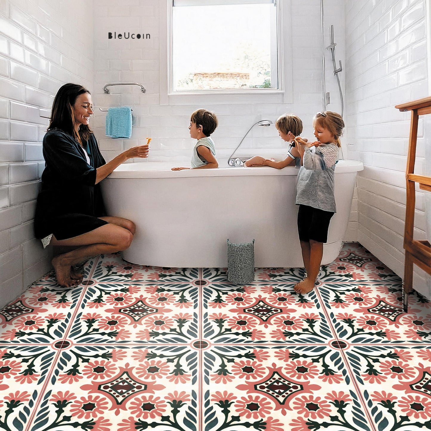 Havana Premium Peel and Stick Floor Tile Stickers | Removable, Renter friendly with Anti-Slip finish in sturdy 520 microns