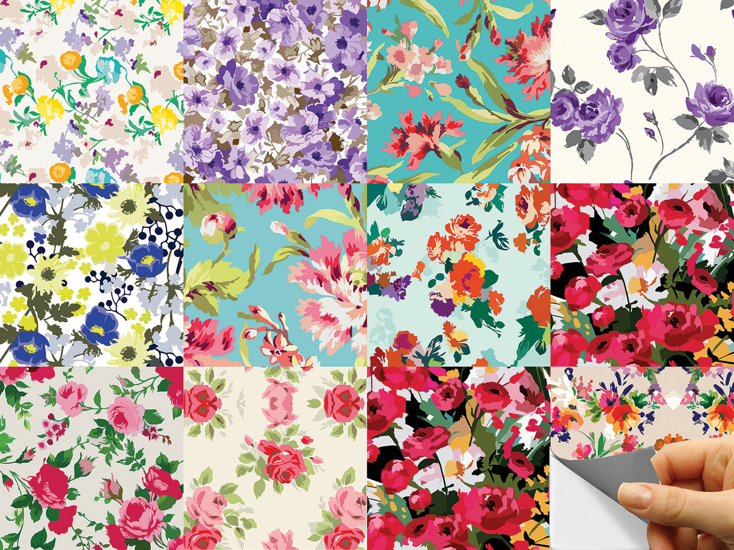 Floral Peel & Stick Tile