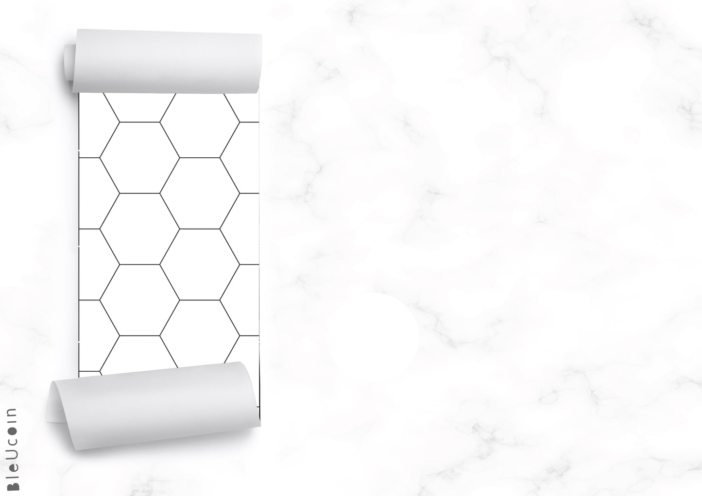 Hex White Peel & Stick Tile