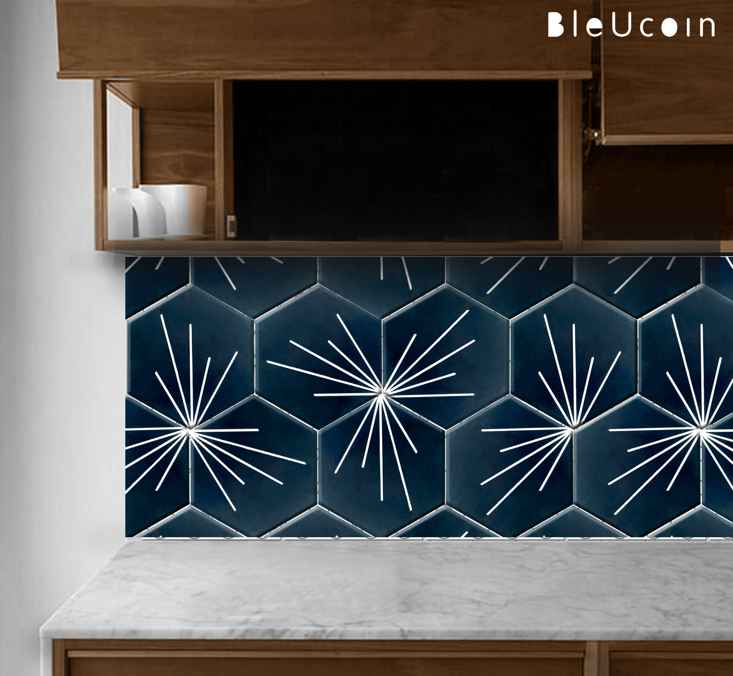 Hexagon Tokyo Peel & Stick Tile Decal