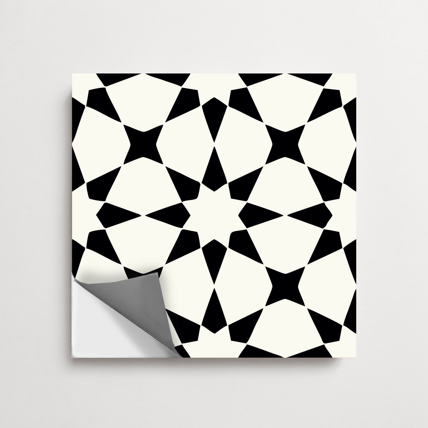 Pacific Black Premium Peel and Stick Floor Tile Stickers | Removable, Renter friendly with Anti-Slip finish in sturdy 520 microns