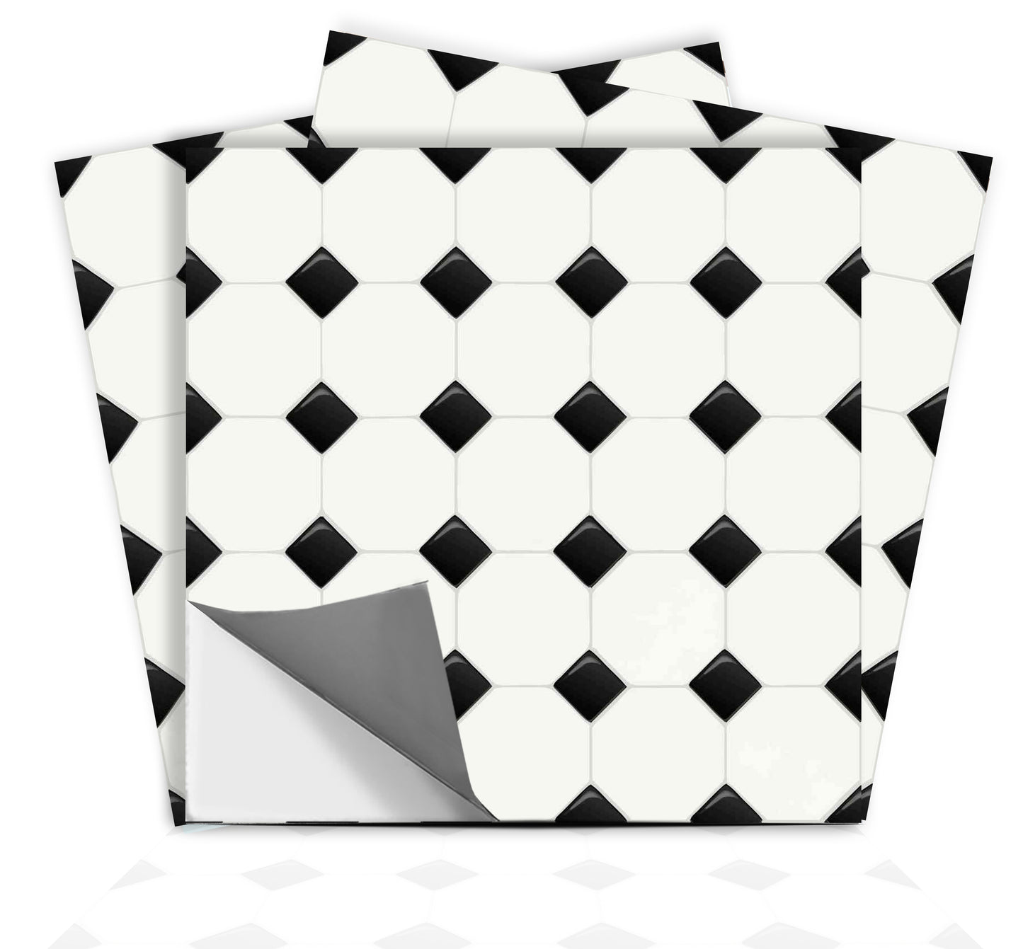 Newcastle Premium Peel and Stick Floor Tile Stickers | Removable, Renter friendly with Anti-Slip finish in sturdy 520 microns