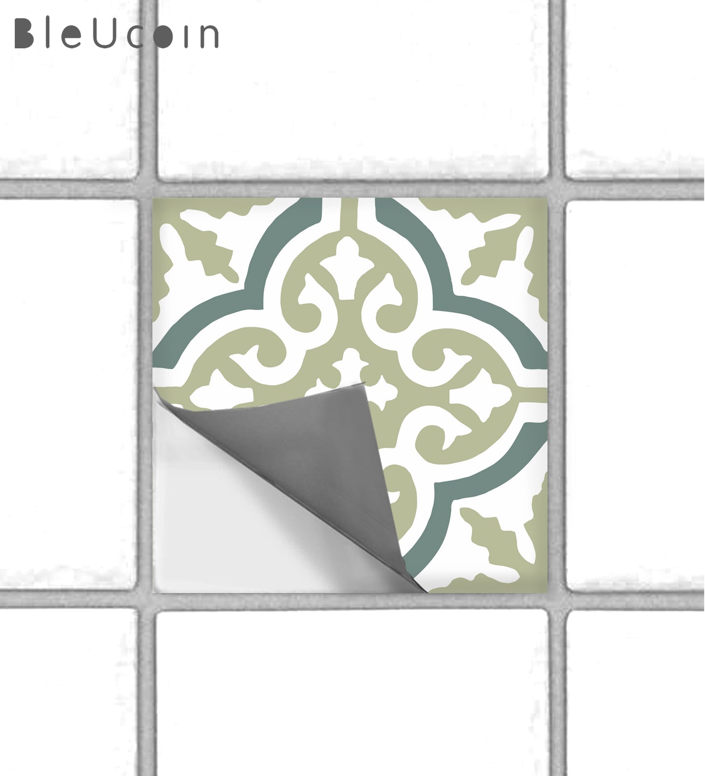 Seasalt Premium Peel and Stick Floor Tile Stickers | Removable, Renter friendly with Anti-Slip finish in sturdy 520 microns
