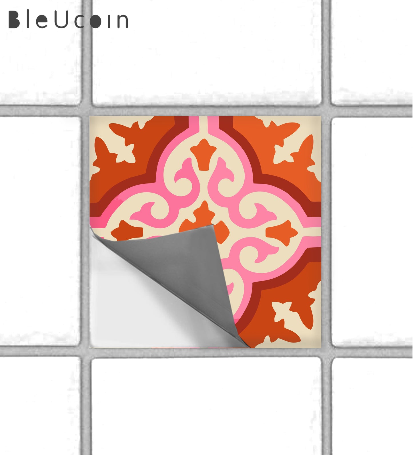 Burnt Orange Peel & Stick Tile