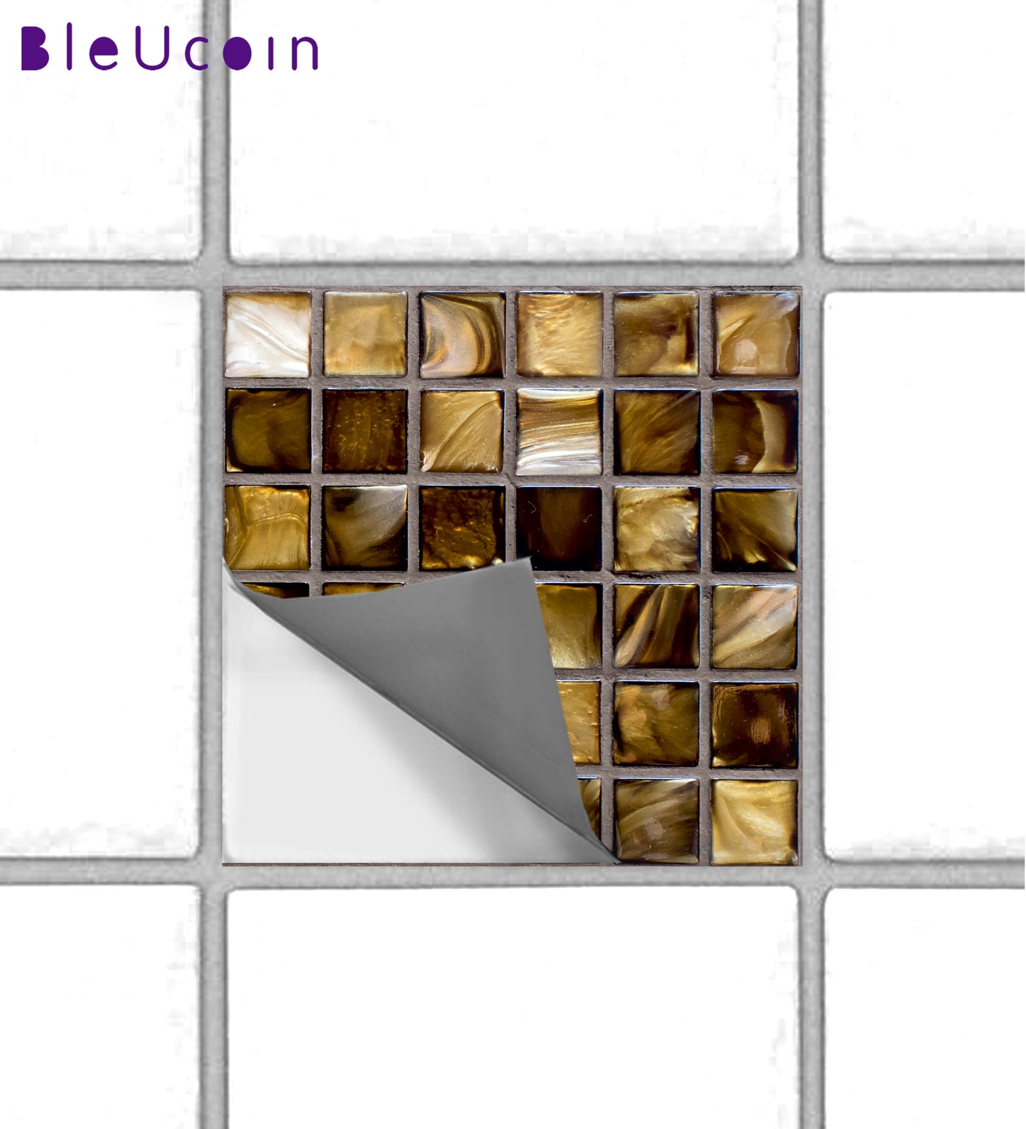 Gold Mosaic Peel & Stick Tile