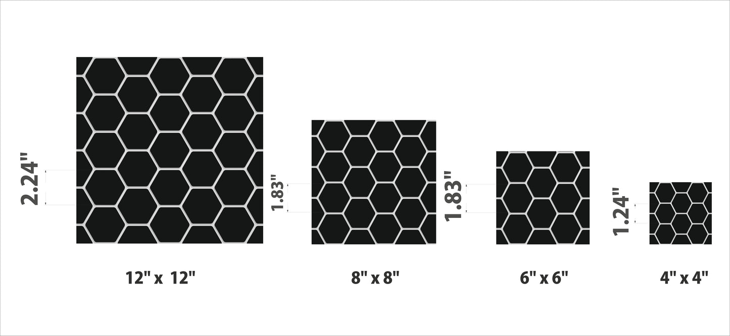 Iwaki Black hexagon peel & stick tile