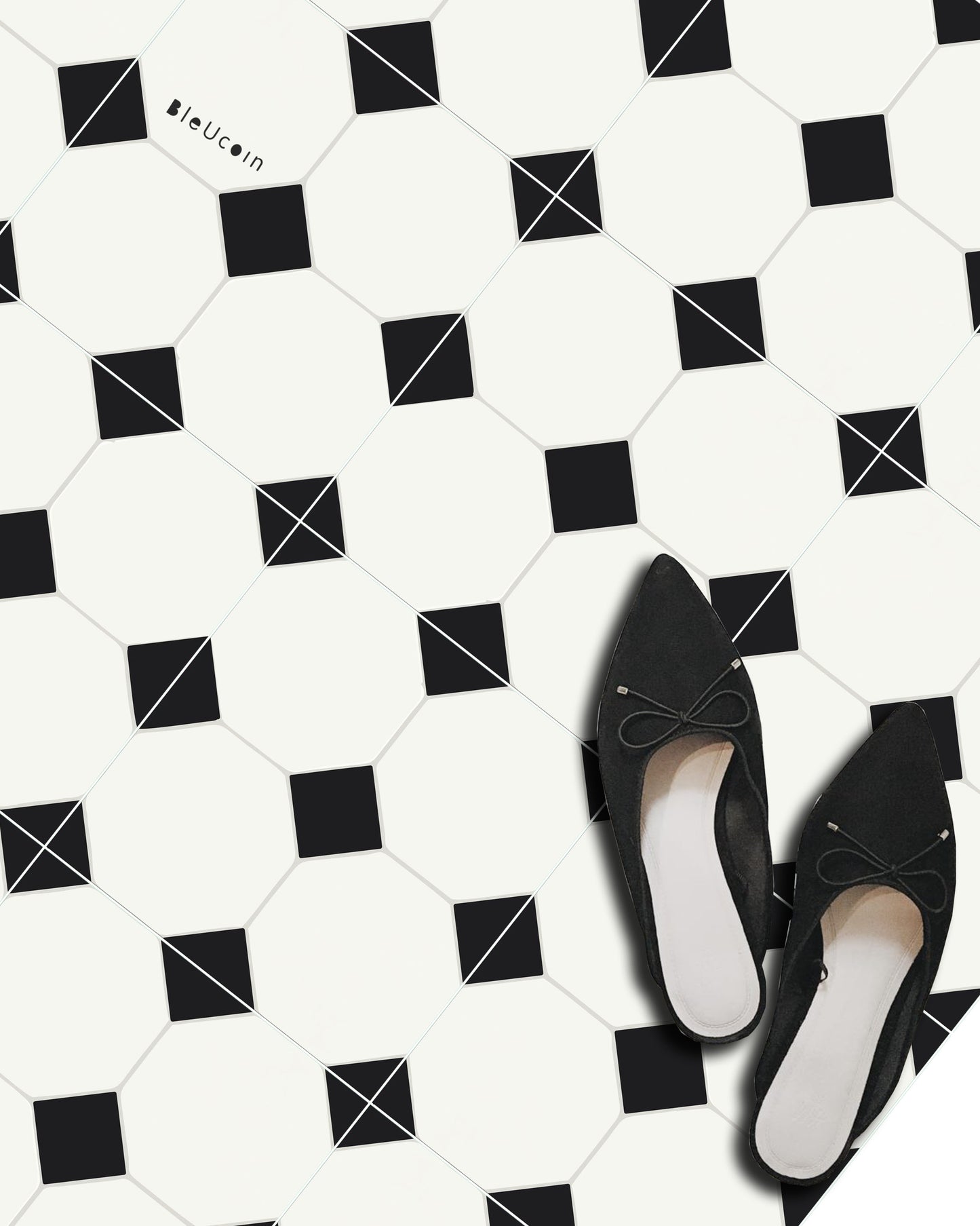 Warsaw Premium Peel and Stick Floor Tile Stickers | Removable, Renter friendly with Anti-Slip finish in sturdy 520 microns